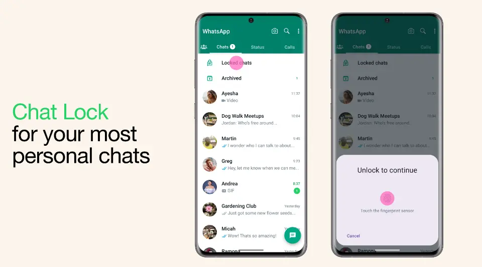 Chat Lock WhatsApp latest update feature