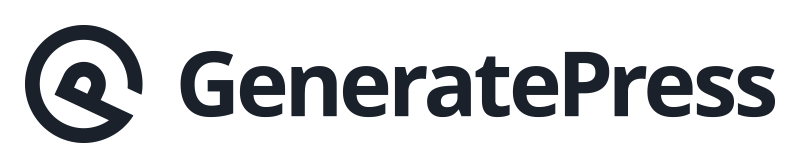 Generatepress logo - Best lightweight wordpress theme