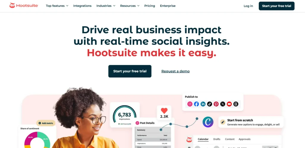 Hootsuite SMM tool
