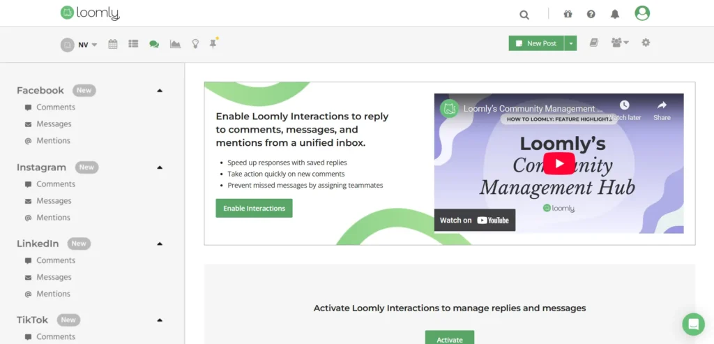 Loomly smm tool