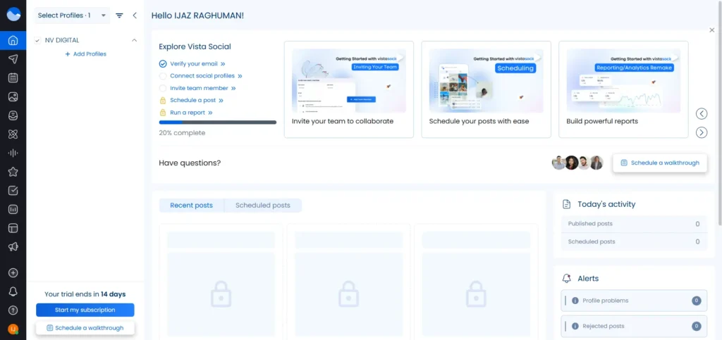 Vista Social smm tool
