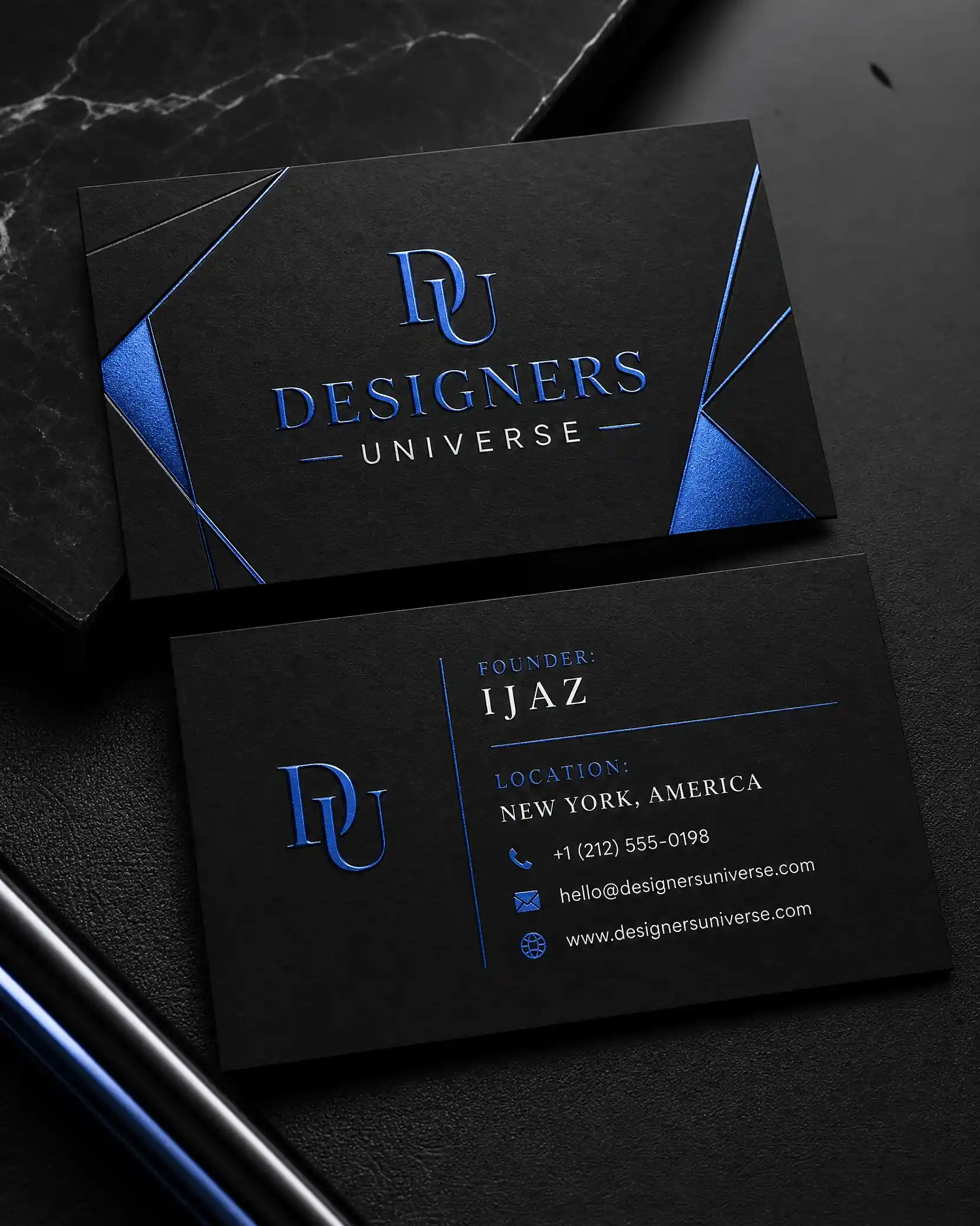I Generated Business Card Image in Manus AI