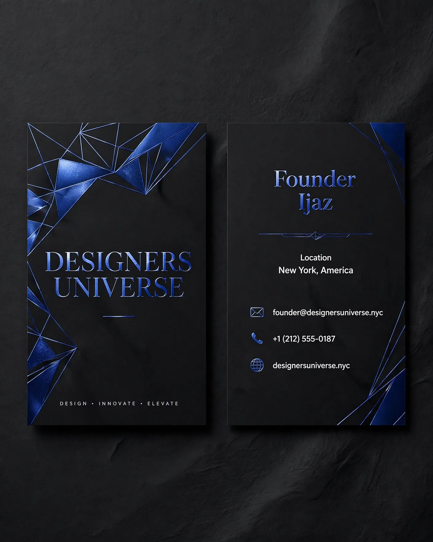 I Generated Business Card Image in Meta AI