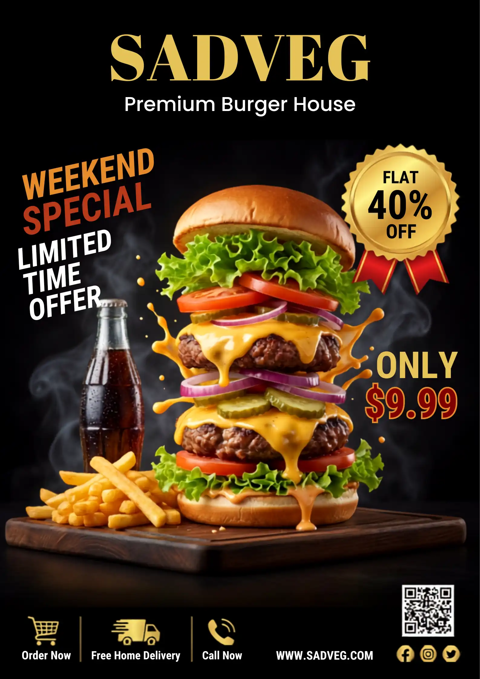 I Generated Restaurant Promotion Poster in Canva AI