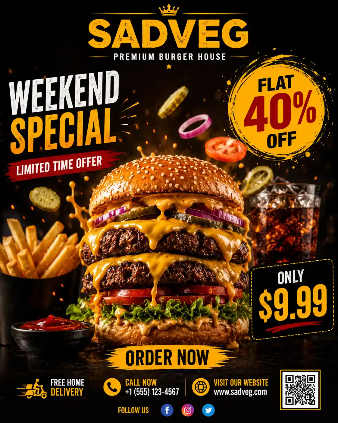 I Generated Restaurant Promotion Poster in CatGPT