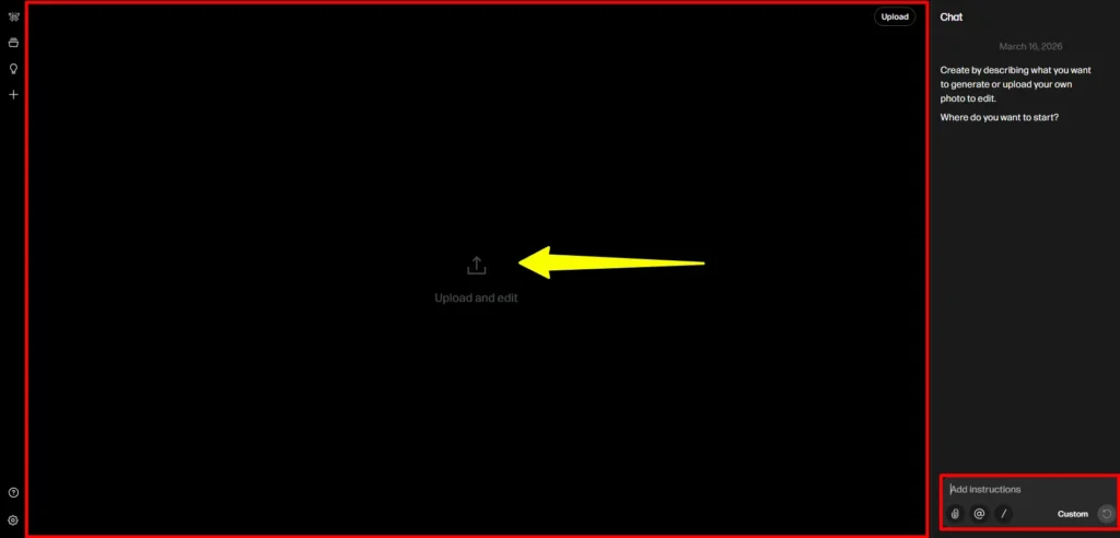 Screenshot of the reve workspace after login