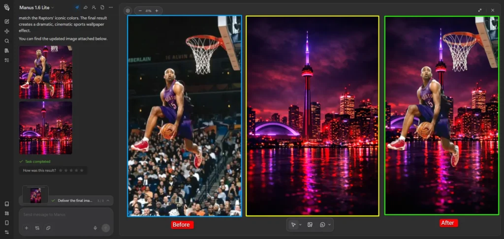 Change Image Background Using Manus AI