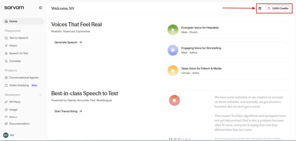 Free credits for All Users