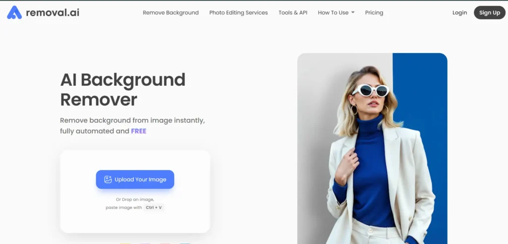Removal.AI Home Page