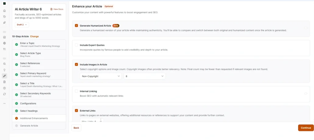 Enhance your article