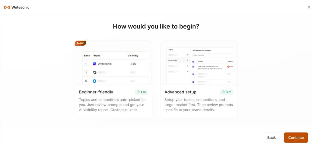 How would you like to begin