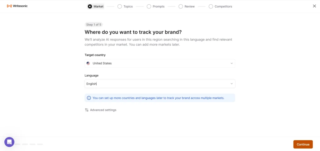 Where do you wnat to track your brand