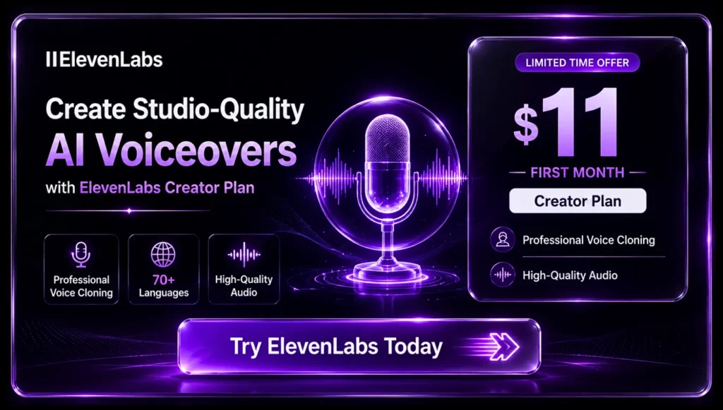 Exclusive ElevenLabs Offer for Readers