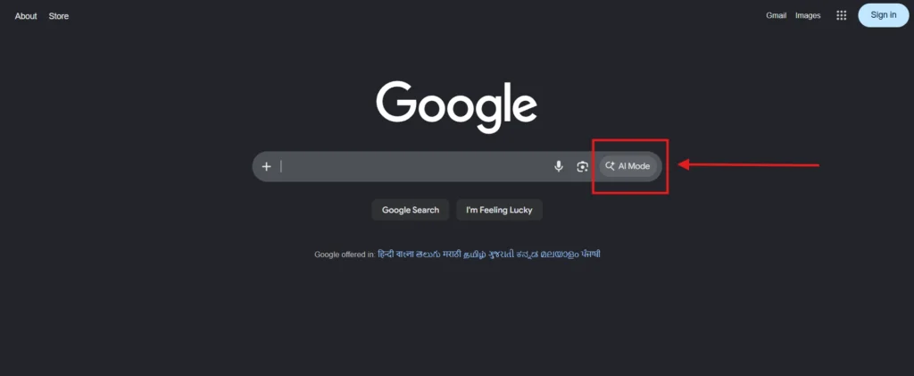 Screenshot Image of Google Interface