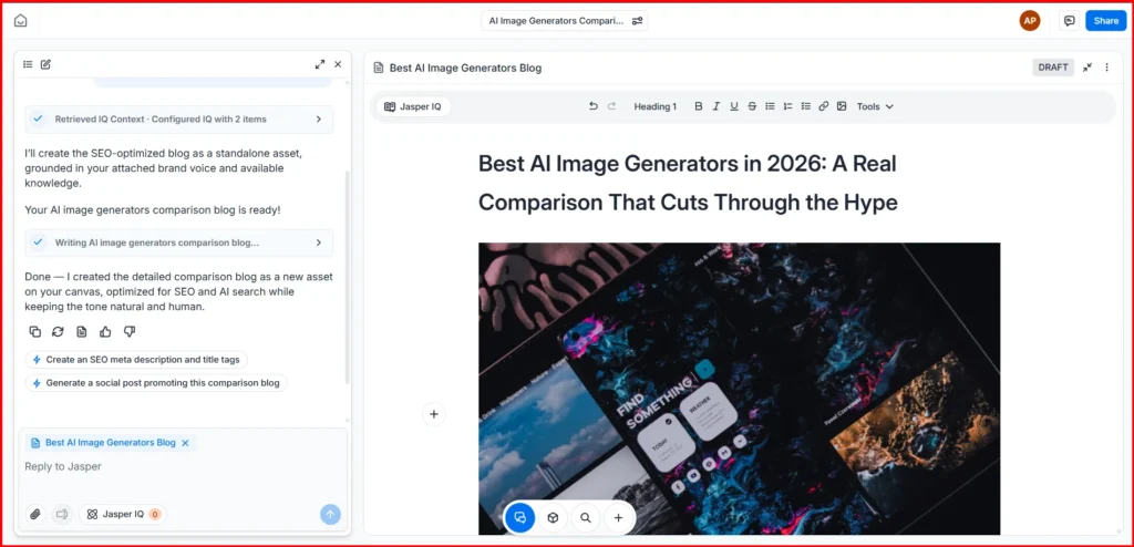 I Created a full Blog in Jasper AI (Without Agent)