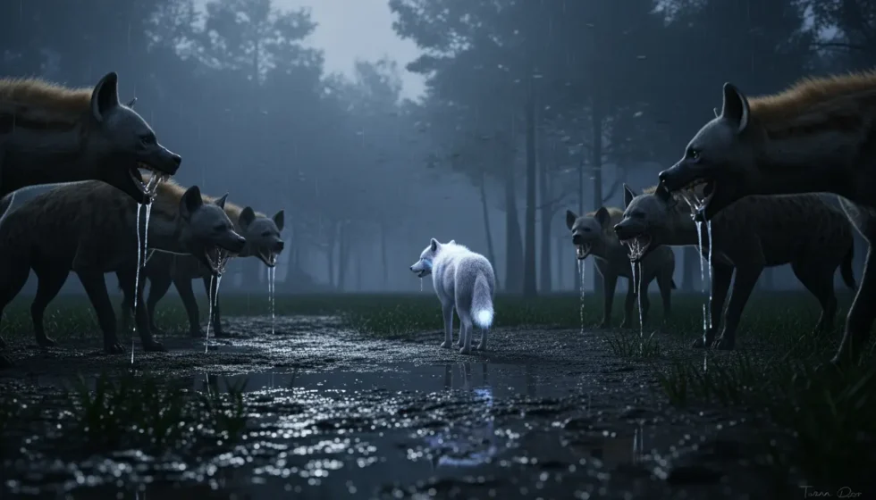 Wolf transformation scene